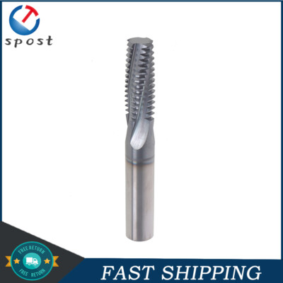 Diameter 1/2'' Shank Diameter .490 Cut 5/8-11 Carbide Thread Mill 4 Flutes