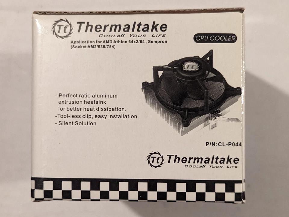 Thermaltake CL-P0444 CPU Cooling Fan Heatsink 3PIN Socket 754 939AM2 AM3 FM1 FM2 - Image 2 of 4
