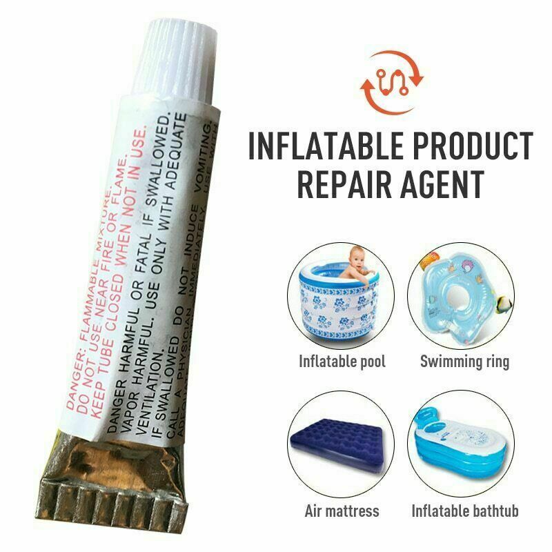 Inflatable Toy Airbed Spa & Hot Tub Patch Repair Kit Under Glue Lazy
