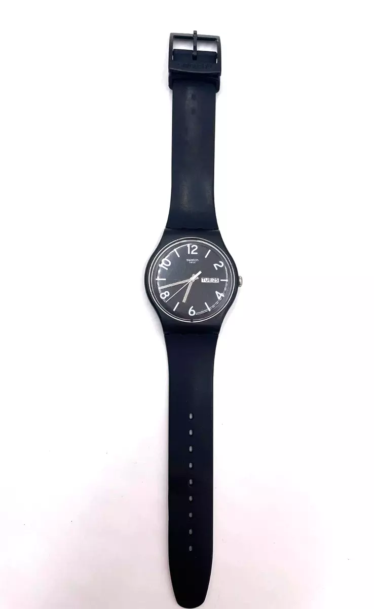 Swatch Watch SR1130SW Black / with date - white numerals