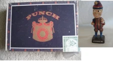 Vintage EMPTY Punch Cigar Box No. 75  PUNCH BOBBLEHEAD FIGURE Cigar