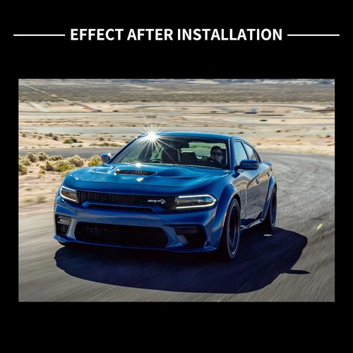 For 2015-2023 Dodge Charger Headlight Halogen LED DRL Projector Right Passenger - Picture 7 of 8