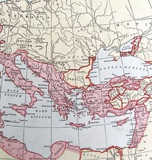 Map 44 BC Roman Dominions Empire 1938 Atlas Print Antique Collectibles DWU7