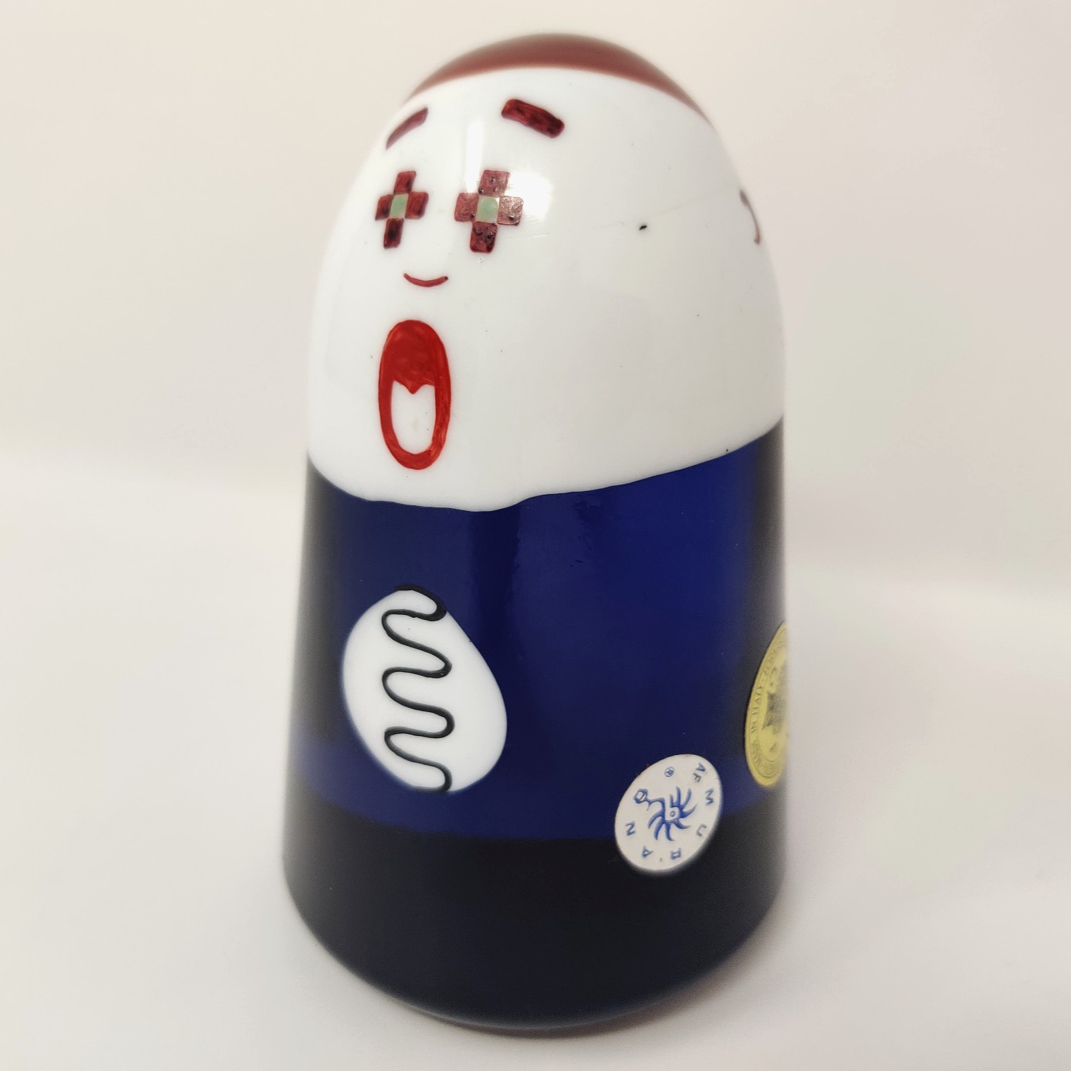 Galliano Ferro Murano Choir Singer Glass Sculpture Figure Paperweight Italian