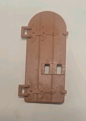 Playmobil Castle Medieval Building Brown ''Wood'' Arched Door 3440 3441 3442 3666