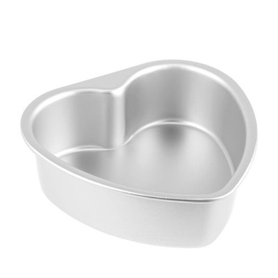 Heart Shaped Cake Pan Aluminum Alloy Solid Bottom Baking Mold For Mousse Dess...