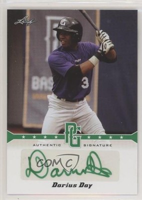 2013 Leaf Perfect Game Showcase Auto Green 8/10 Darius Day #A-DD1 Auto g9j
