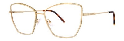 Vera Wang Nyssa Eyeglasses Eye Glasses Gold Authentic New 56mm Women