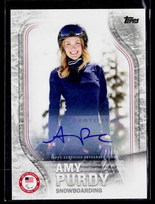 2018 Topps U.S. Olympic  #US-30 Amy Purdy Autographs Silver #/50