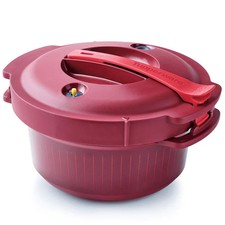 MicroQuick Mikrowellen-Dampfkochtopf Tupperware rot neu (NP: 170 €)