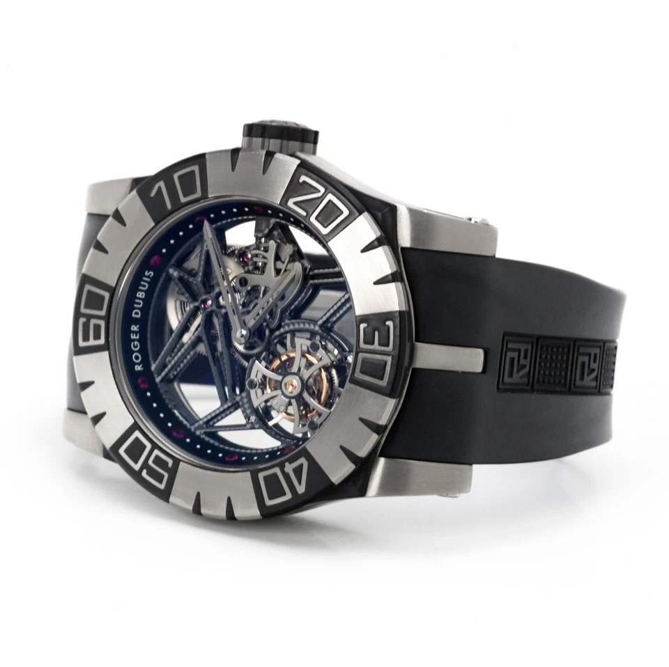 Reloj Pulsera Roger Dubuis Easy Diver Esqueleto Tourbillon SED48-02SQ-71 Limitado Foto 2 de 4