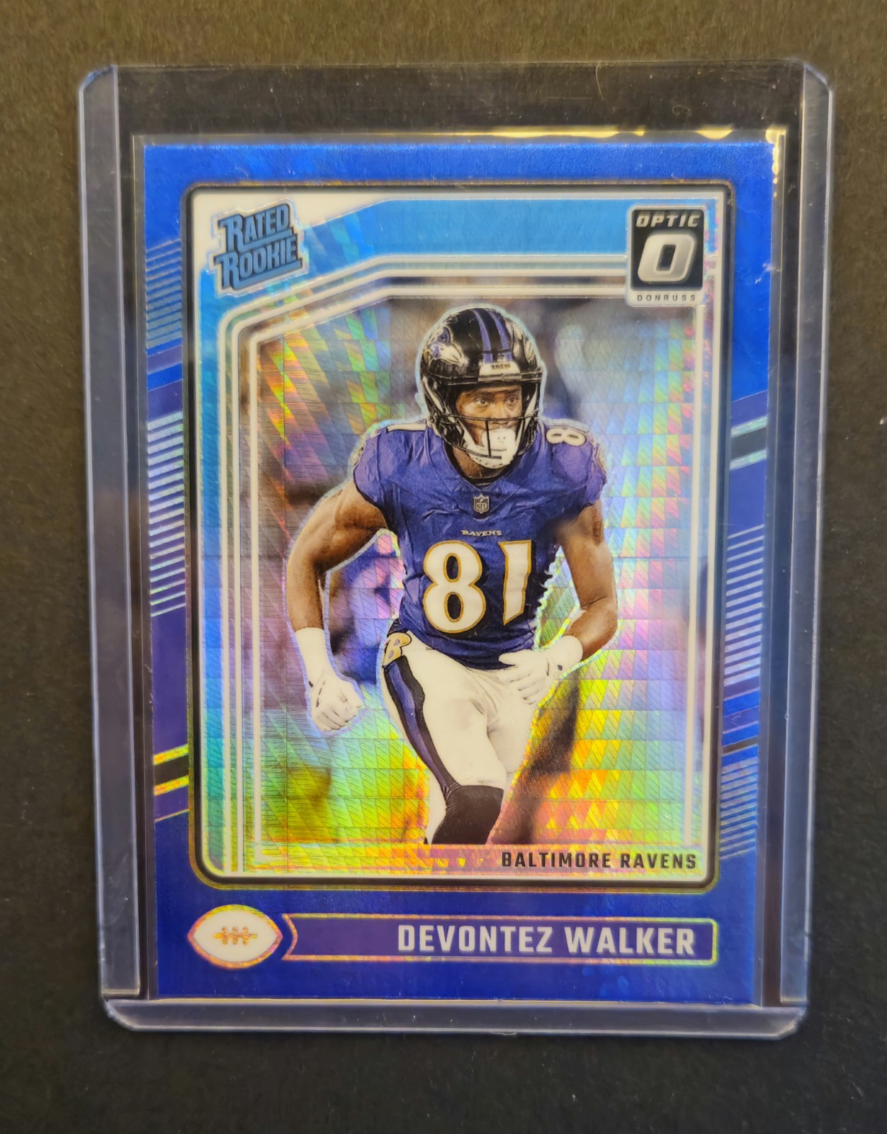 2024 Panini Donruss Optic - Rated Rookie Devontez Walker #228 Blue Hyper RC
