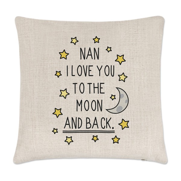 Nan I Love You To The Moon Und RüCken Kissenbezug - Lustig Oma-image
