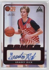 2021-22 Leaf Pro Set Power Base Red Spectrum Foil 19/25 Gradey Dick Auto 0tc2