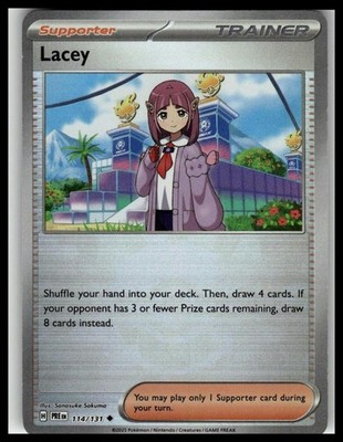 Pokemon Lacey Pokeball Reverse Prismatic Evolutions 114/131 NM English-