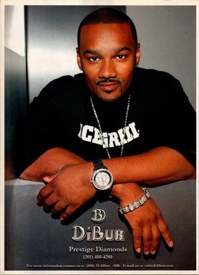 2005   DiBur Diamonds jewelry Print Ad   2000s Y2K HIP HOP BA.21