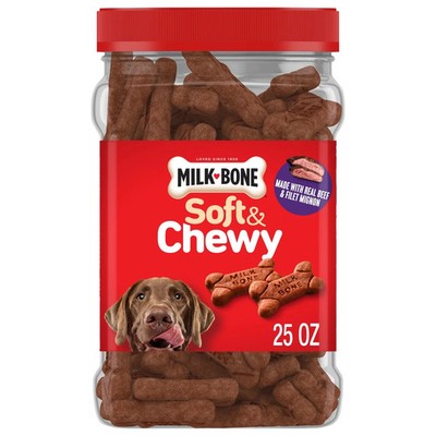 Milk-Bone Soft And Chewy Dog Treats, Beef And Filet Mignon Recipe, 25 Ounce...
