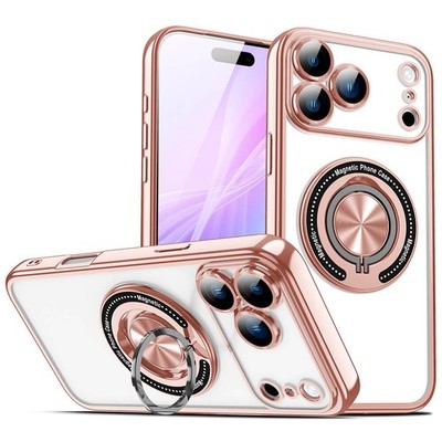 Stoßfeste transparente Hülle mit magnetischem Ringständer Für iPhone 17 Pro Max