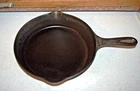 VINTAGE GRISWOLD # 6 CAST IRON SKILLET FRYING PAN SMALL LOGO SMOOTH BOTTOM 699