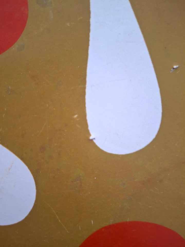 Vintage 60’s MCM White Green Rubbermaid Amoeba Flower Power Turntable Lazy Susan - Image 4 of 4