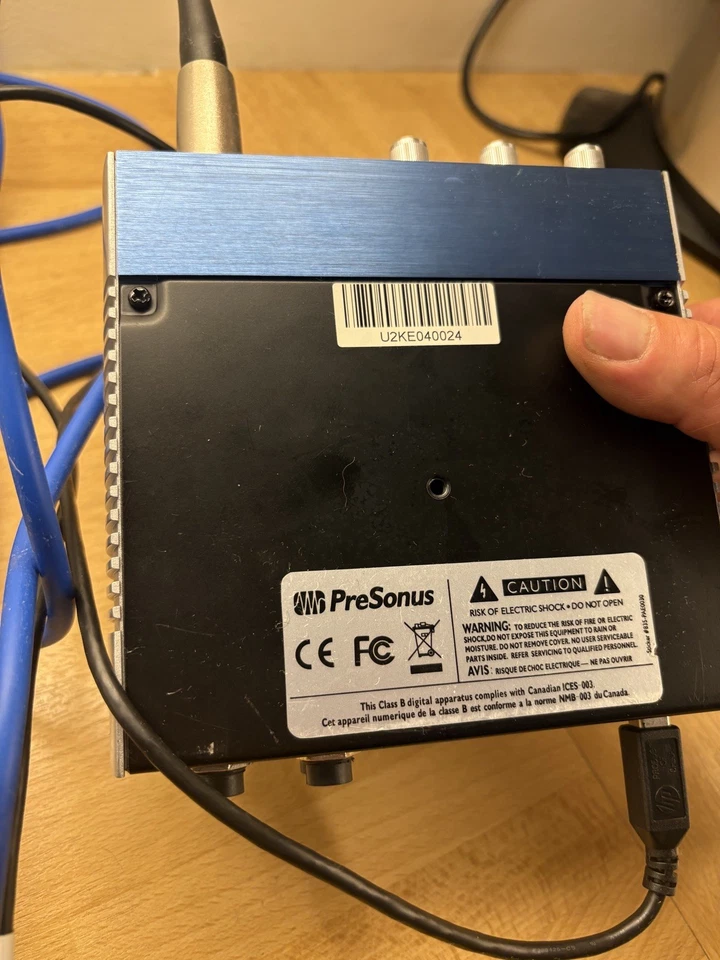 Presonus audio box and microphone & stand & presonus midi keyboard & akai midi - Image 2 of 4