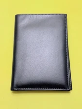 Leather Wallet American Express Centurion Black with Green Interior NEW