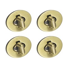 4Pcs Twist Turn Locks Zinc Alloy Oval Turn Lock Clasp 30 x 24mm Bronze