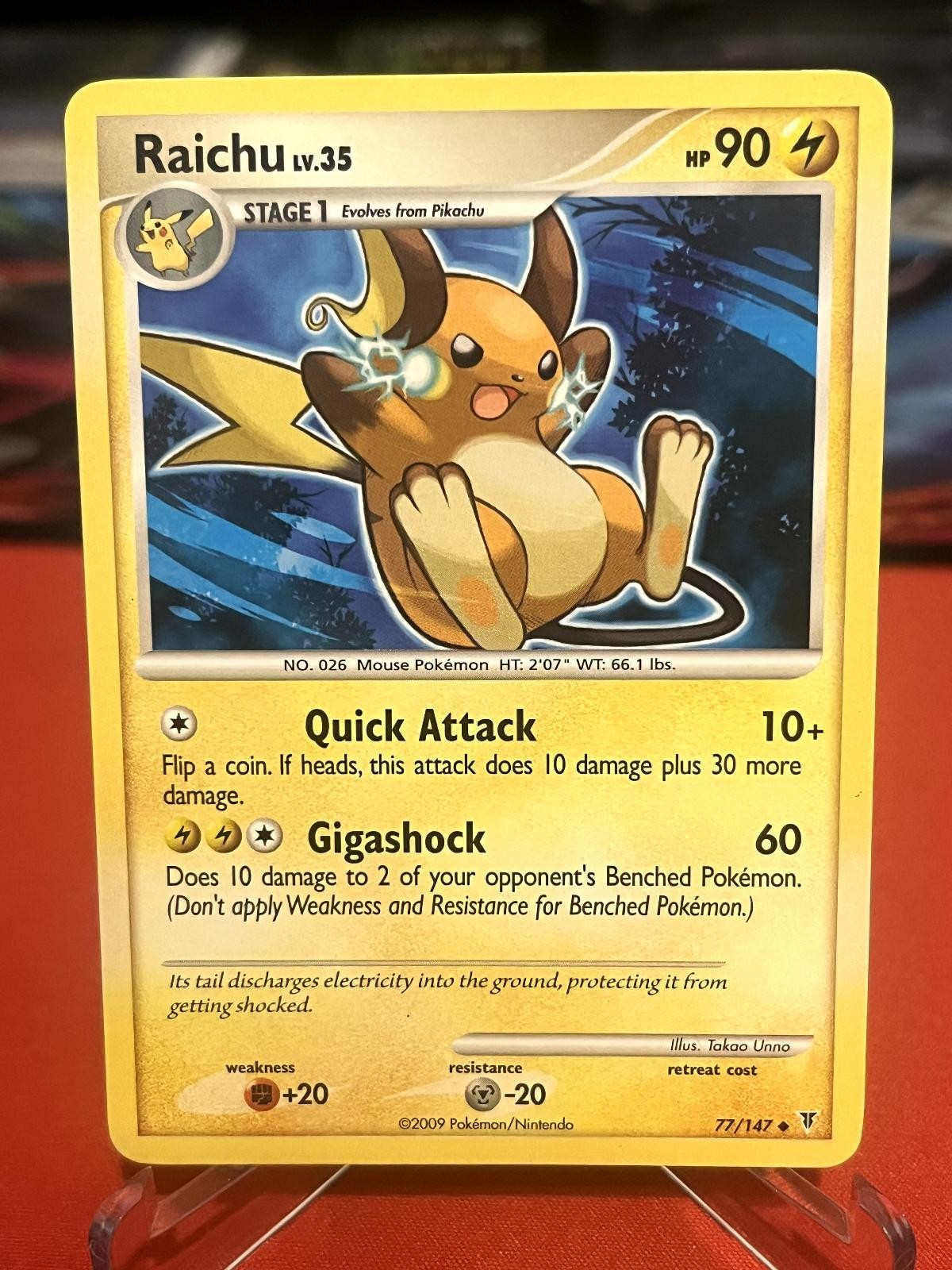 Raichu 77/147 Uncommon Supreme Victors Pokemon Near Mint