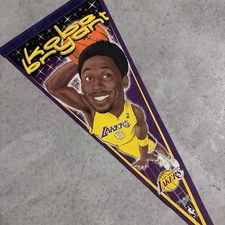 NBA : Vintage Kobe Bryant Los Angeles Lakers Large Pennant - New