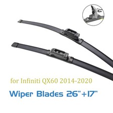 Replacement For Infiniti QX60 2014-2020 Windshield Wiper Blades 26 17 Front 2pc