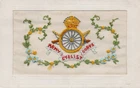 RARE: ARMY CYCLIST CORPS: WW1 EMBROIDERED MILITARY SILK POSTCARD