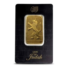 1 oz The Holy Land Mint Lion of Judah Gold Bar (New w/ Assay) 5390.92 per troy oz