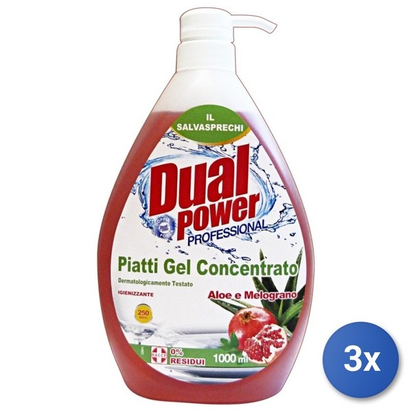 3X Dual Power FlüSsiggel-Konzentrat Spender 1000 Ml Aloe/Granatapfel Rosa-image