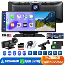 9-Inch Wireless Carplay Car Stereo, 2.5KDash Cam+1080P Camera, GPS Navigation~