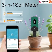 3 IN 1 Wireless Soil Moisture Sensor Smart Soil Tester w/Light Temperature Meter