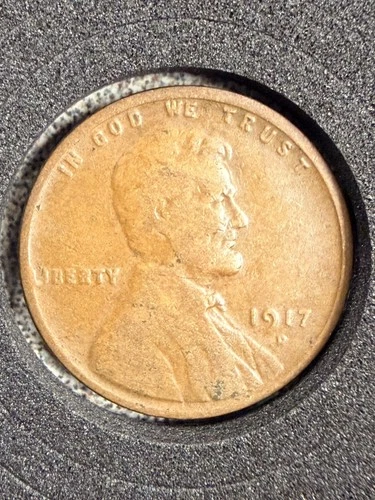 1917-D Wheat Penny, BN, Very Good Condition, ULTRA RARE