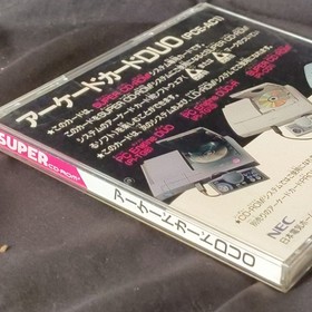 Arcade Card DUO NEC PC Engine TurboGrafx-16 PCE Hu-card and manual set, Working