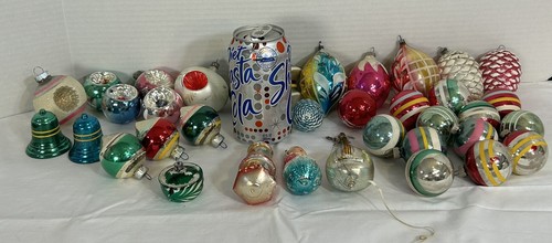 36 adornos vintage de vidrio para árbol de Navidad - Imagen 11 de 11