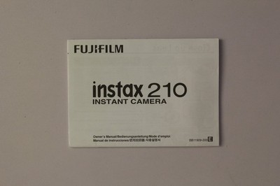 Fujifilm Instax 210 Kurzanleitung Manual EN (14042113)