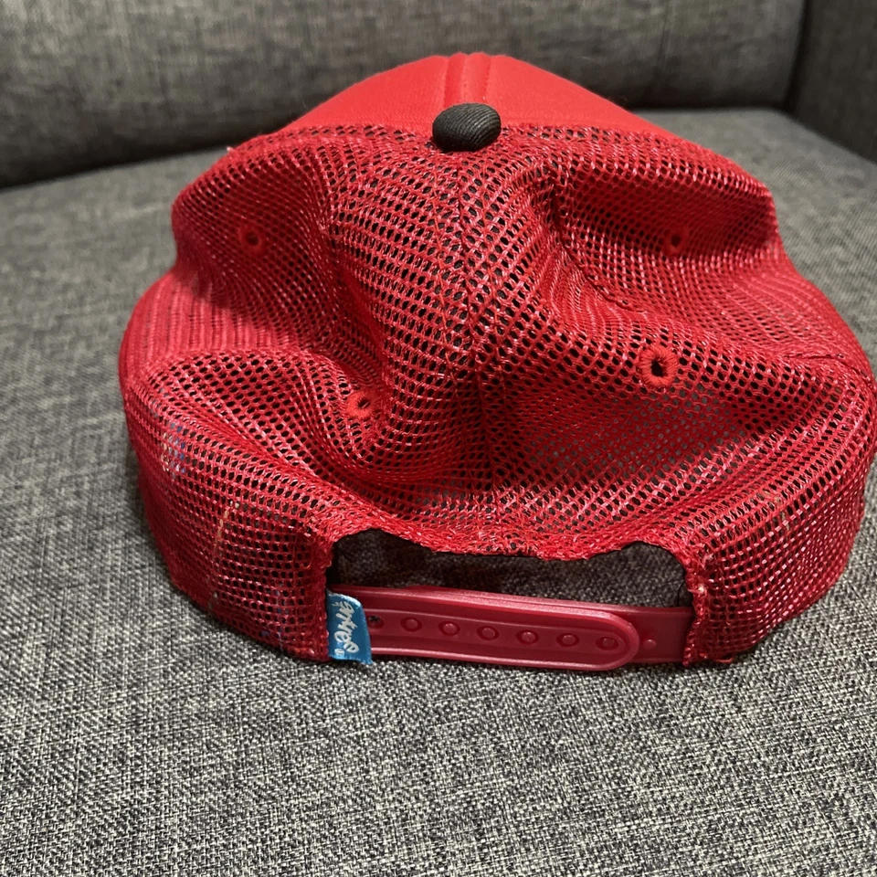 ENTREE MISUNDERSTOOD TEDDY BEAR SNAPBACK HAT BLACK Red ADJUSTABLE SIZE rare — 第 2/4 张图片