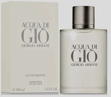 Giorgio Armani Acqua Di Gio Men's Cologne EDT 3.4 fl. oz / 100 ml New Sealed