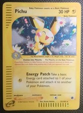 Rare Pokemon Pichu Expedition Holo 22165 Vintage 2002 Wotc Rare Pokemon Pichu Expedition Holo 22165 Vintage 2002 Wotc