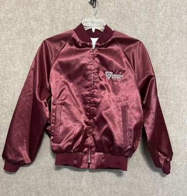 Vintage Bowling Bomber Jacket King Louie Satin ish Medium USA Made Union Label