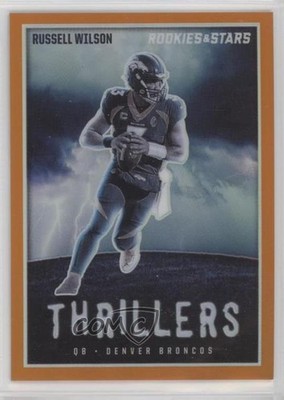2023 Panini Rookies & Stars Thrillers Orange Prizm /25 Russell Wilson #TH-10 0a3