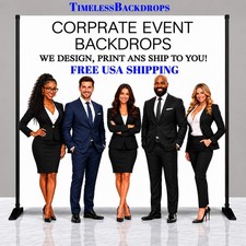 Custom Step and Repeat Polyester Backdrop Logo Event 7ftx7ft thru 12x10ft 03 
