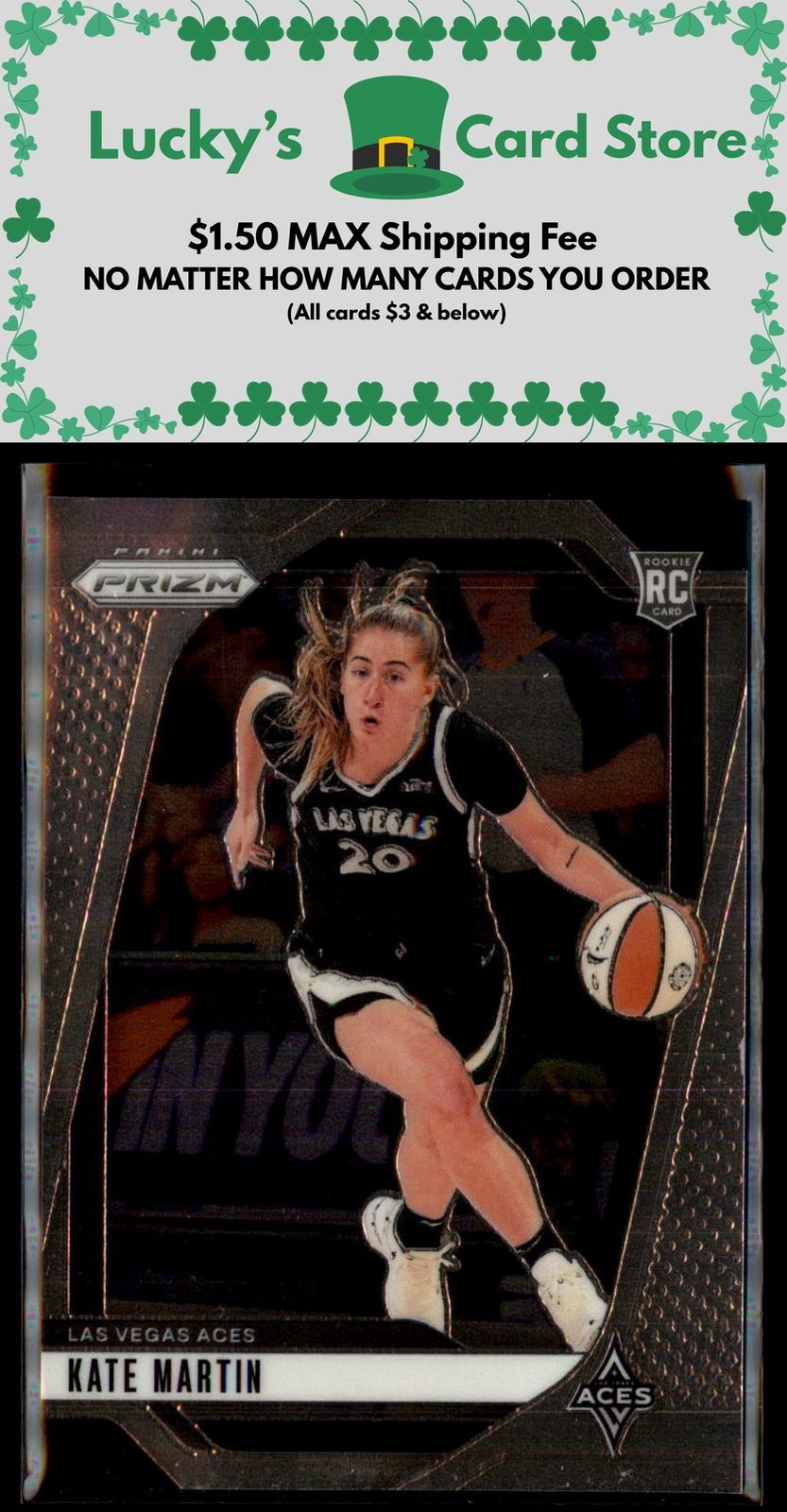 2024 Panini Prizm WNBA #126 Kate Martin Rookie