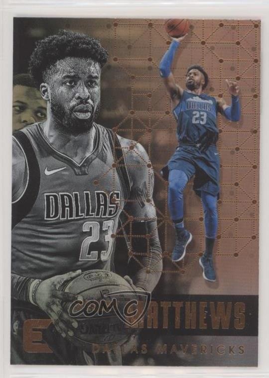 2017-18 Panini Essentials Retail Thin Stock Wesley Matthews #118 4h0
