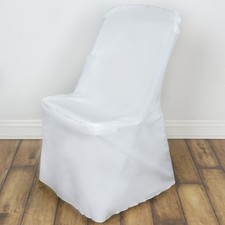 25 Ivory LIFETIME FOLDING CHAIR COVERS Wedding Banquet Decorations