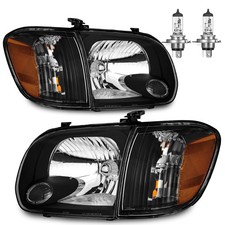 Headlights W/Bulbs for 2005 2006 Tundra Double Cab SR5/Limited and 2005-2007 ...