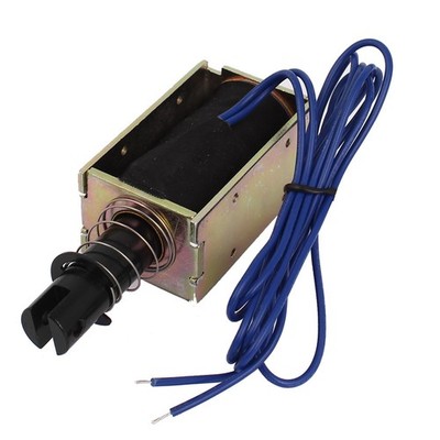 DC 24V 0.8A 70N Force 20mm Stroke Linear Pull Type Open Frame Electromagnet